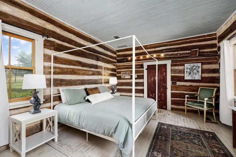 Cowgirl Cabin — third interior angle with rustic details