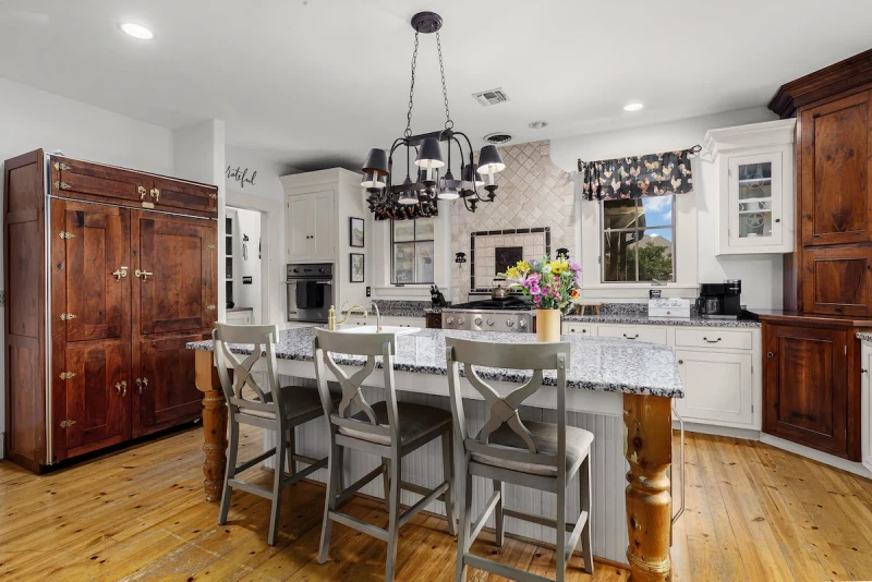 Main House kitchen — wide angle showing prep space and appliances